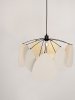 Nowoczesna Lampa Wisząca Lniana Biała 50 cm Luces Exclusivas 